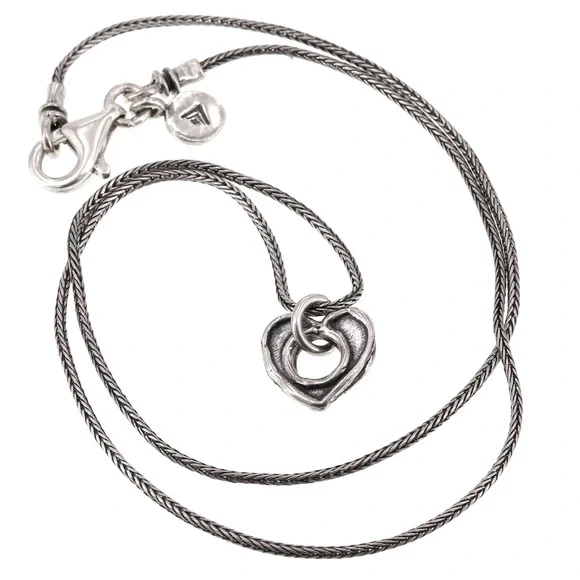 Silpada Retired Sterling Silver Open Heart Necklace - Picture 5 of 14